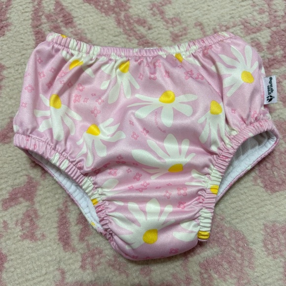 Green Sprouts Other - Green Sprouts Pink Daisy Baby Girl Size 18 Months Swim Diaper